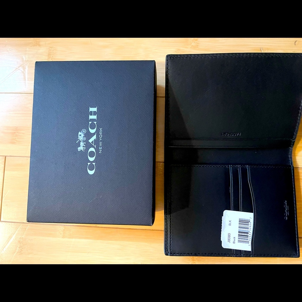 Coach Leather Passport Holder